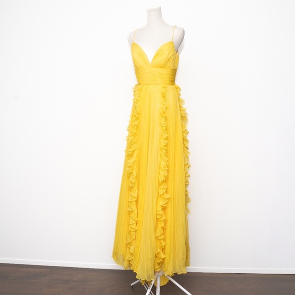 Mac Duggal Yellow Prom Dress - Picture 7 of 14